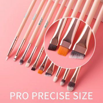 Профессиональные кисти для макияжа BEILI Pink 19 единиц, натуральный ворс S5161-FE19 S5161-FE19 фото